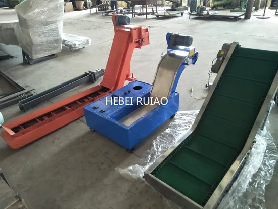 Transportador de virutas de metal Máquina CNC Transportador de chatarra de correa