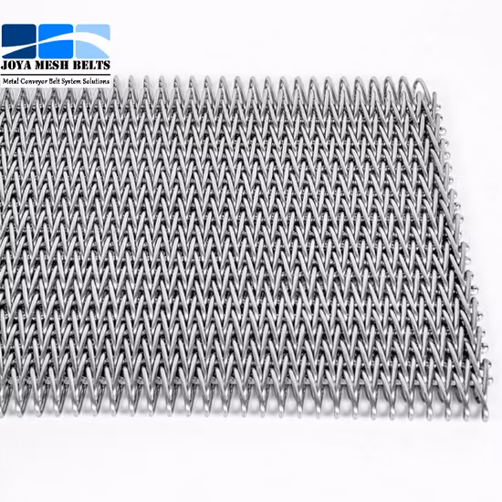 Banda transportadora de metal resistente a altas temperaturas con correa de malla equilibrada